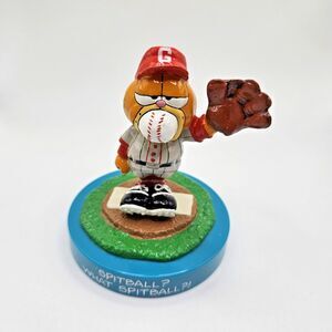 Vintage 1978 GARFIELD  "SPITBALL" BASEBALL CATCHER PLAYER Figurine w/ BOX NOS
